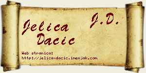 Jelica Dačić vizit kartica